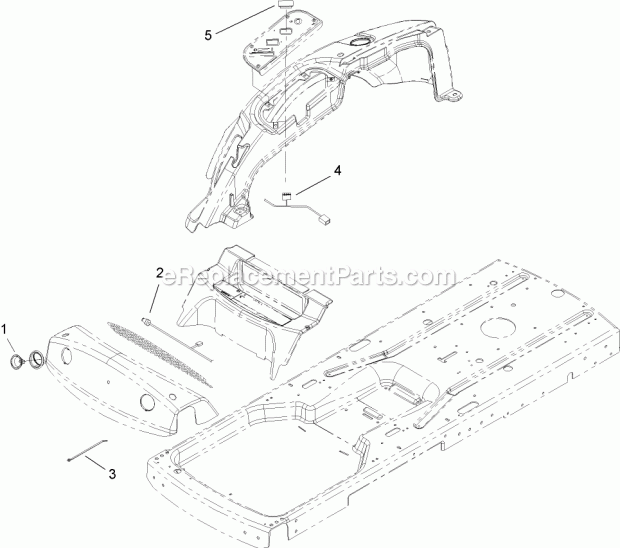 Toro 108-6160 Light Kit, Zero-turn-radius Riding Mower Headlight and Harness Assembly Diagram
