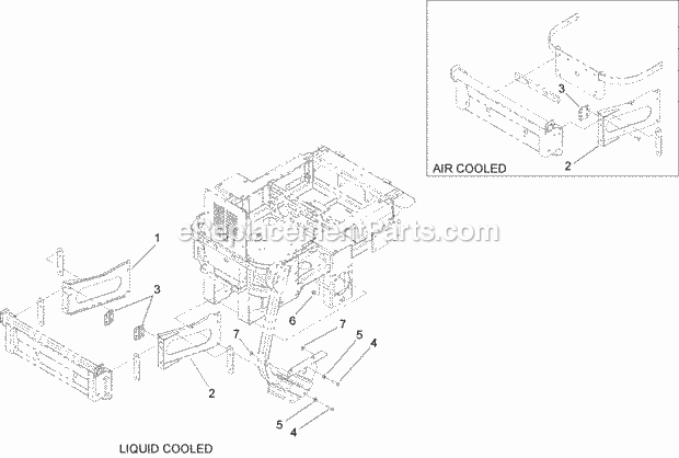 Toro 110-0350 Dfs Bagger Adapter Kit, For Mounting 2005 And After Baggers On 2004 And Before Z500 Series Z Master Riding Mower P Dfs Bagger Adapter Kit Diagram