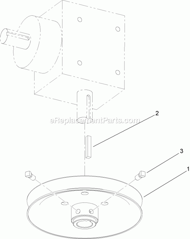 Toro 110-3945 Replacement Pulley Kit, Z593-d Z Master Models 74264te And 74265te Pulley Assembly Diagram