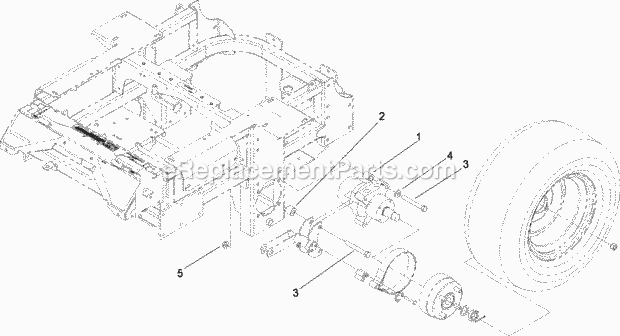 Toro 114-1183 Wheel Spacer Kit, Z Master Mower With 52in/60in Cutting Unit Wheel Spacer Kit No. 114-1183 Diagram