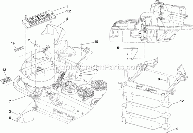 Toro 117-3827 Ce Kit, Model 78531 48in E-z Vac Bagger 48 Inch E-Z Vac Bagger Ce Kit No. 117-3827 Diagram