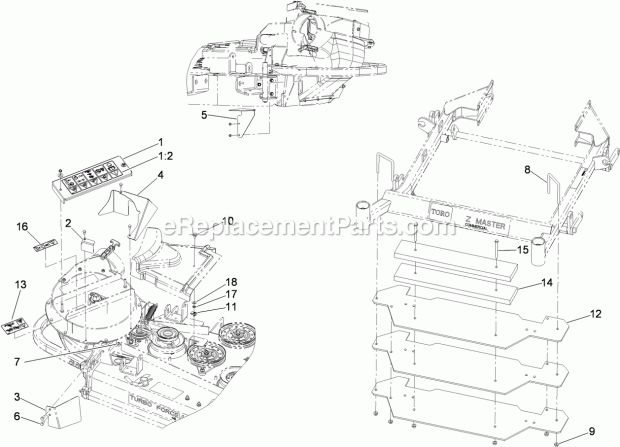 Toro 117-3828 Ce Kit, Model 78541 48in Dfs E-z Vac Collection System 48in Dfs E-Z Vac Collection System Ce Kit No. 117-3828 Diagram