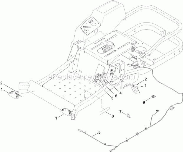 Toro 117-5317 Light Kit, Zero-turn-radius Riding Mower Light Kit Assembly No. 117-5317 Diagram