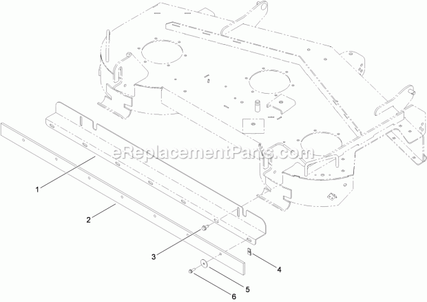 Toro 119-3380 48in Striping Kit, Zero-turn-radius Riding Mower Striping Kit Assembly No. 119-3380 Diagram