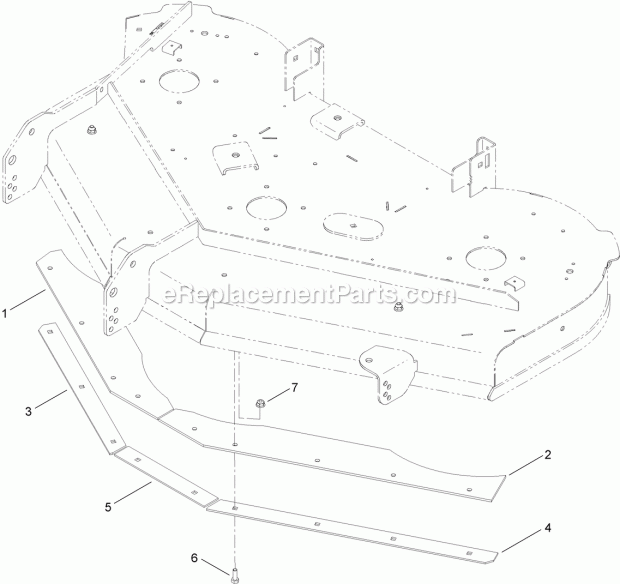 Toro 121-5692 Bagging Enhancement Kit, Zero-turn-radius Riding Mower With 50in Cutting Unit 50 Inch Bagging Enhancement Kit Assembly No. 121-5692 Diagram