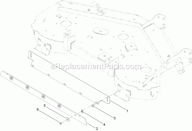 Toro 121-5706 Striping Kit, Zero-turn-radius Riding Mower With 50in Cutting Unit Striping Kit Assembly No. 121-5706 Diagram