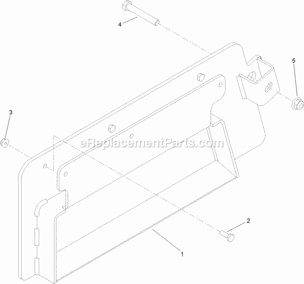 Toro 121-7515 Bagger Adapter Kit, Model 30104 Bagger For 36in Grandstand Mower Bagger Adapter Kit Assembly No. 121-7515 Diagram
