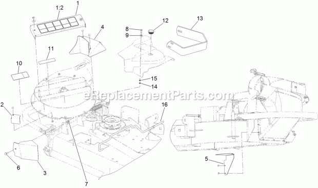 Toro 127-0337 Ce Bagger Compliance Kit, 52in Z Master G3 Mower Ce Bagger Compliance Assembly No. 127-0337 Diagram