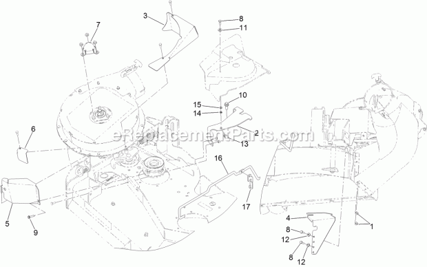 Toro 127-0339 Ce Bagger Compliance Kit, 48in Z Master 2000 Series Mower Ce Bagger Compliance Assembly No. 127-0339 Diagram