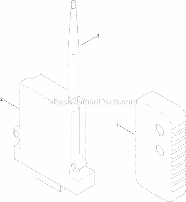 Toro 130-4454 Long-range Exit-side Lockout Kit, 2024 Or 4045 Directional Drill, 2014 Long-Range Exit-Side Lockout Kit Assembly Diagram