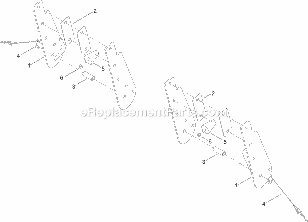 Toro 130-6850 Rops Conversion Kit, Titan Zero-turn-radius Riding Mower Rops Conversion Kit No. 130-6850 Diagram