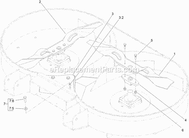 Toro 130-8460 42in Mulch Kit, Dedicated-bagging Riding Mower Mulch Kit No. 130-8460 Diagram