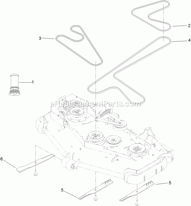 Toro 130-8472 60in Mvp Kit, Z Master Professional Rear-discharge Riding Mower Mvp Kit No. 130-8472 Diagram