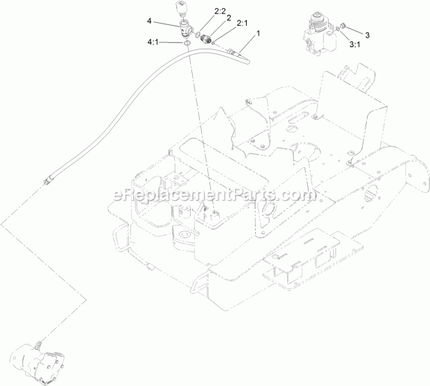 Toro 131-0600 Hose Service Kit, Stx-38 Stump Grinder Hose Service Assembly Diagram