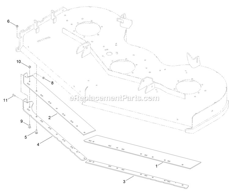 Toro 139-1529 Bagger Enhancement Kit, GrandStand Mower Bagger Enhancement Kit Assembly Diagram