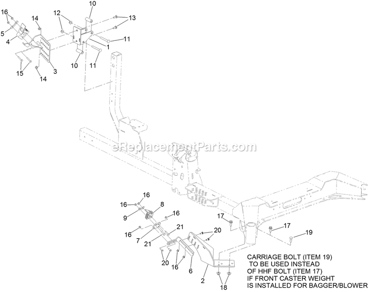 Toro 144-2665 Z Master 4000 Trimmer Mount Kit Trimmer Mount Assembly Diagram