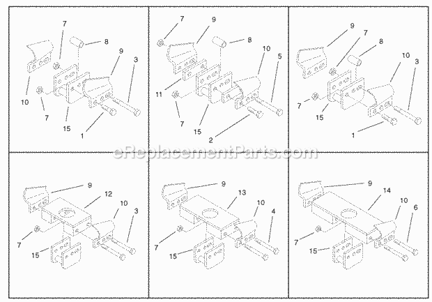 Toro 22434 (890001-899999) (1998) 6-in. Trencher Chain, Dingo Compact Utility Loader Chain Assemblies Diagram