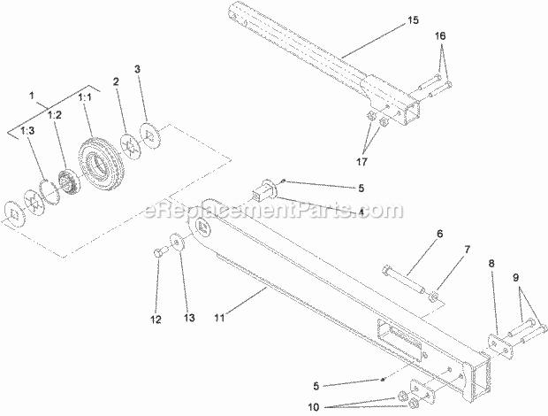 Toro 22977 4ft Trencher Boom Boom Assembly Diagram