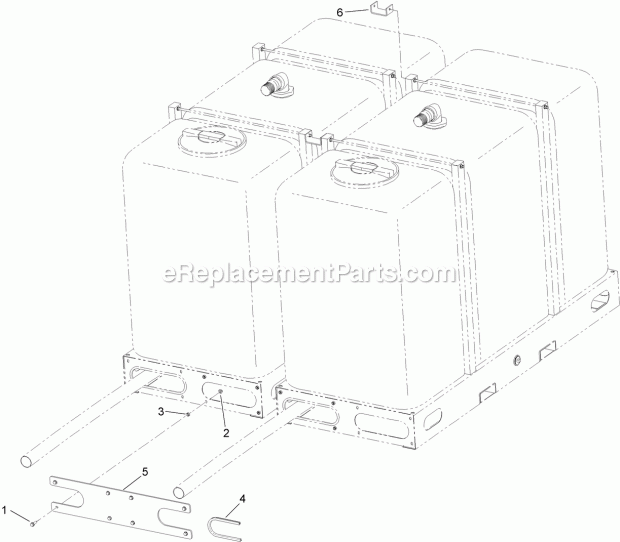 Toro 23895 Two-tank Setup Kit, Fm 330 Fluid Mixer Fluid Mixer Two-Tank Setup Kit Assembly Diagram