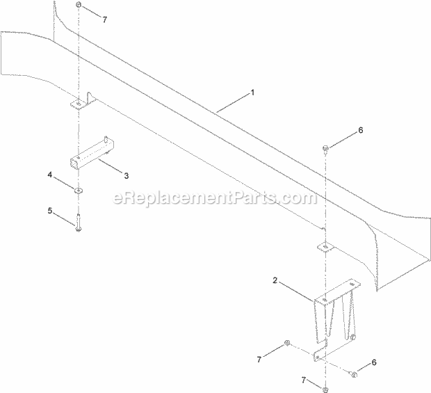 Toro 25498E Cable Guide Kit, Rt1200 Trencher Cable Guide Assembly Diagram
