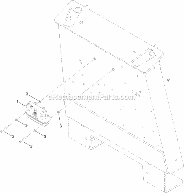 Toro 25510 Load Control, Rt1200 Traction Unit Load Control Assembly Diagram