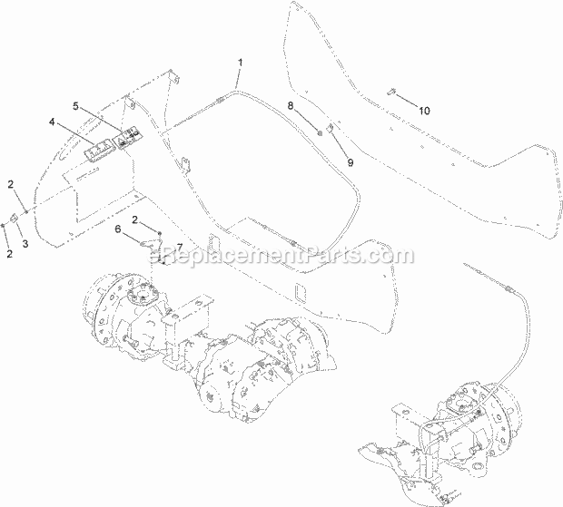 Toro 25520 Rear Steering Indicator Kit, Rt600 Traction Unit Rear Steering Indicator Kit Assembly Diagram