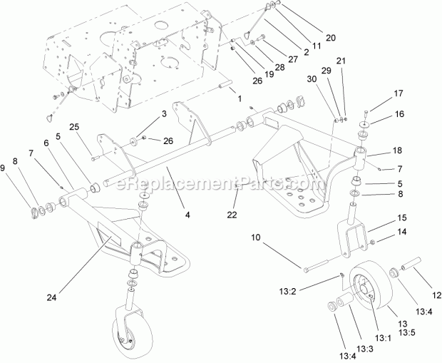 Toro 30109 (240000001-240999999) Tru Trak Sulky, Fixed-deck Mid-size Mowers, 2004 Sulky Assembly Diagram