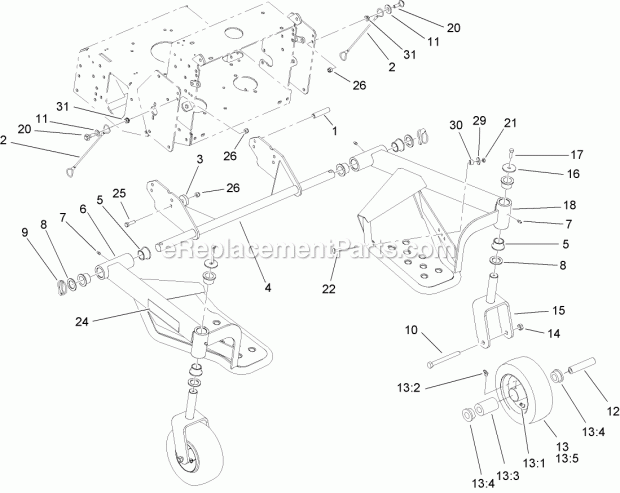 Toro 30109 (3140000001-314999999) Tru Trak Sulky, Fixed-deck Mid-size Mowers, 2014 Sulky Assembly Diagram