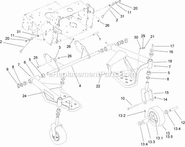 Toro 30109 (3160000001-316999999) Tru Trak Sulky, Fixed-deck Mid-size Mowers, 2016 Sulky Assembly Diagram