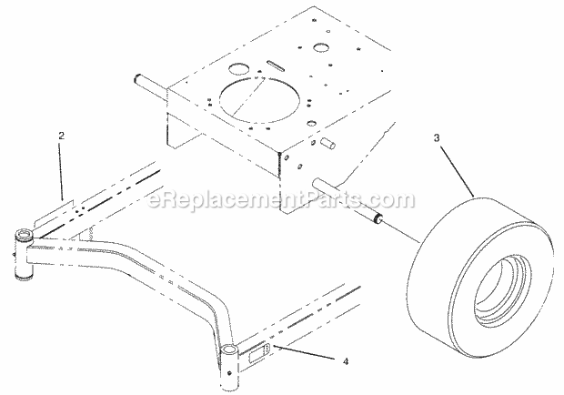 Toro 30158 1-in. To 4-in. Height-of-cut Kit Blade Assembly Diagram
