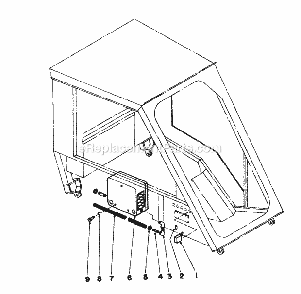 Toro 30736 (50000001-59999999) (1975) Heater Kit Heater Kit for 72-in. Groundsmaster Diagram