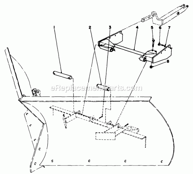 Toro 30749 V-plow Mounting Kit V-Plow Mounting Kit-(Groundsmaster 200 Series) (to Be Used With V-Plow Model No. 30750) Diagram