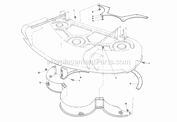 Toro 30752 (0000001-0999999) (1990) Leaf Mulcher Kit, 44-in. Mower Mulcher-44-in. Cutting Deck (Groundmaster 117) Diagram