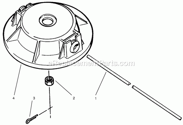 Toro 51-2760 Non-metallic Fixed Line Head, Tc 5010 Gas Trimmer Head Assembly Diagram
