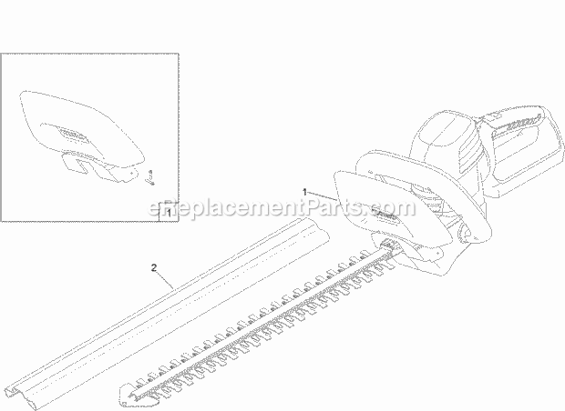 Toro 51022T (314000001-314999999) 24in Cordless Hedge Trimmer, 2014 24in Cordless Hedge Trimmer Assembly Diagram