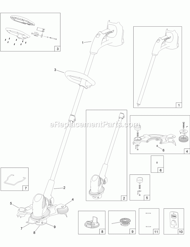 Toro 51487AT (316000001-316999999) 12in Cordless Single-Line Trimmer 12in Cordless Single-Line Trimmer Assembly Diagram