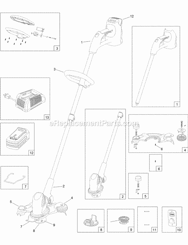 Toro 51487A (315000001 - 315999999) 12in Cordless Single-Line Trimmer 12In_Cordless_Single-Line_Trimmer_Assembly Diagram