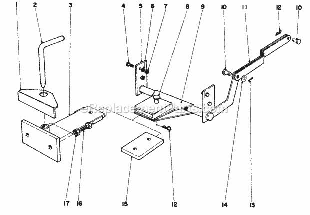 Toro 59002 (0000001-0999999) (1970) Hitch Kit Hitch Attachment Diagram