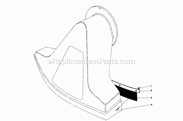 Toro 59086 (3000001-3999999) (1973) Flap Kit Flap Kit for Blower/Vacuum Diagram