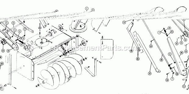 Toro 6-9113 (1973) 37-in. Snowthrower Completing Package 6-9113 & 6-9131 Snow Thrower-Completing Package Diagram