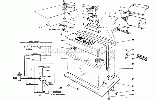 Toro 66-7700 Electric Start Kit, 12vdc, B&s Power Shift Snowthrower 12v Electric Starter Kit Diagram