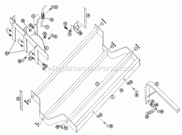 Toro 7-1611 (1969) 44-in. Spiked Harrow Parts List-Harrow Factory Order Number 7-1612 (Formerly 7-1611) Diagram