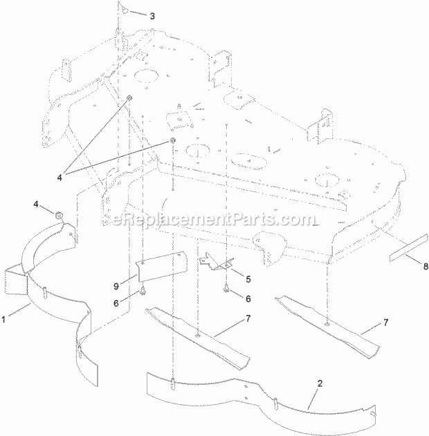 Toro 79024 50in Recycler Kit for TimeCutter MX Series Riding Mower 50_Inch_Recycler_Kit_Assembly Diagram