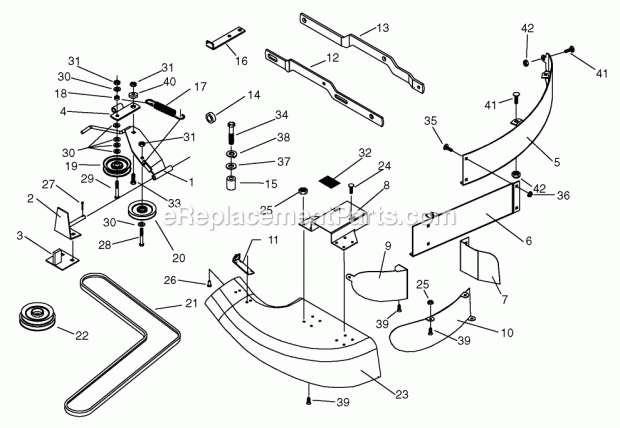 Toro 79455 (9900001-9999999) (1999) Quiet Collector Drive Kit, 44-in. Mower Drive Kit Assembly for 44-in. Mower Diagram