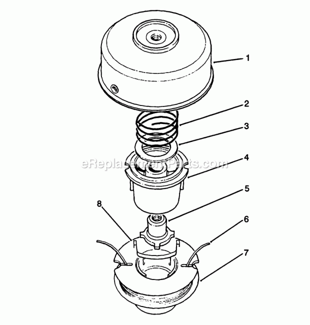 Toro 83-4610 Two Line Head, Tc-5010 Gas Trimmer Head Assembly Diagram