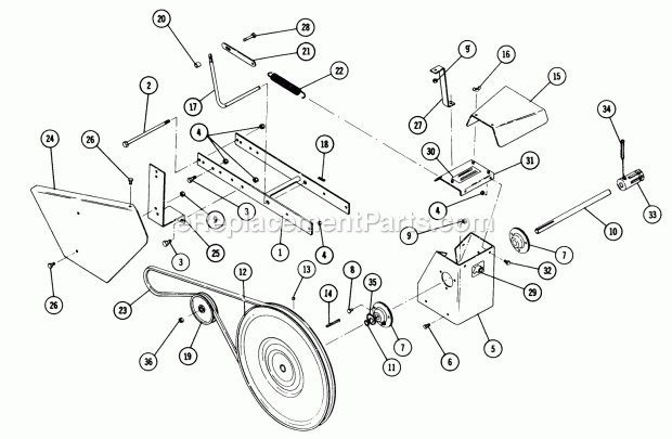 Toro 83211 (1969) Farm Implement Pto Parts List-Power Take-Off Model 83211 Diagram