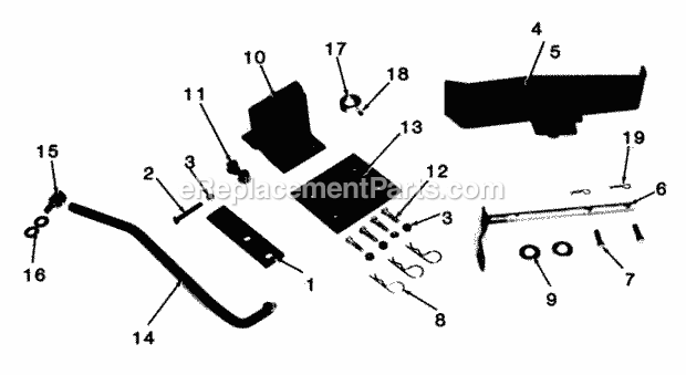 Toro 83900 (1983) Foot Control Parts List for Foot Control Accessory Factory Order Number 8-3900 Diagram