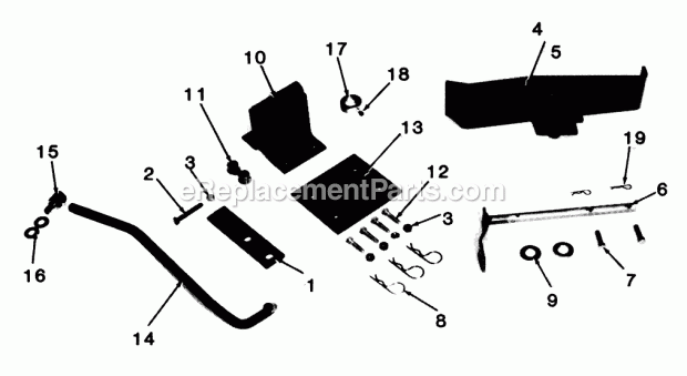 Toro 83900 (1984) Foot Control Parts List for Foot Control Accessory Factory Order Number 8-3900 Diagram