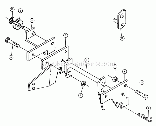 Toro 85231 (1971) Speed Hitch Parts List for Speed Hitch Model 8-5231 Diagram