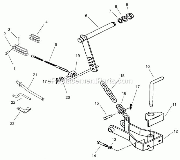 Toro 85518 Clevis Hitch Clevis Hitch Assembly Diagram